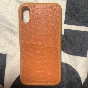 Leather phone case for XR